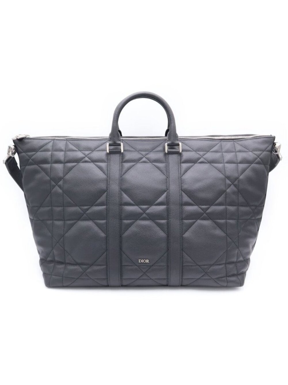 Dior Weekender 40 Wi Maxicannage Boston Bag Black